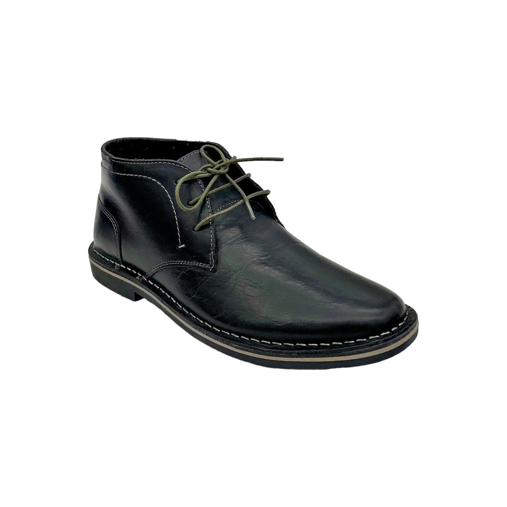 Steve Madden Men's Harken Chukka Boots Black Leather - Medium